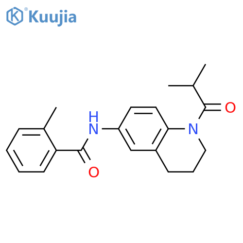 2-methyl-N-1-(2-methylpropanoyl)-1,2,3,4-tetrahydroquinolin-6-ylbenzamide structure