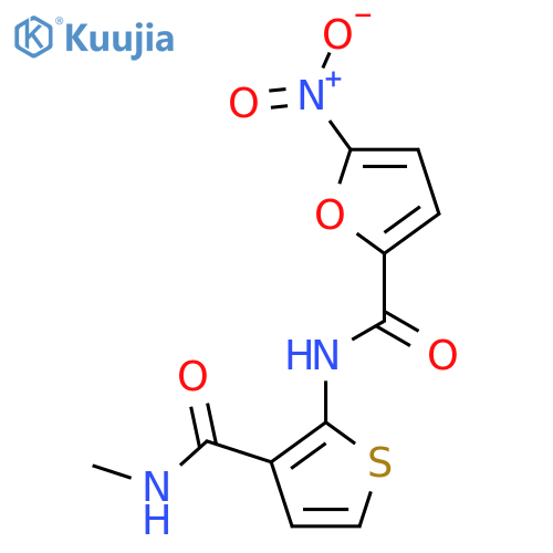 N-3-(methylcarbamoyl)thiophen-2-yl-5-nitrofuran-2-carboxamide structure
