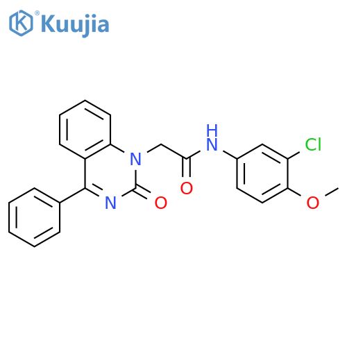N-(3-chloro-4-methoxyphenyl)-2-(2-oxo-4-phenyl-1,2-dihydroquinazolin-1-yl)acetamide structure