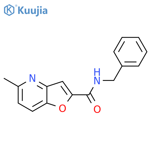 N-benzyl-5-methylfuro3,2-bpyridine-2-carboxamide structure