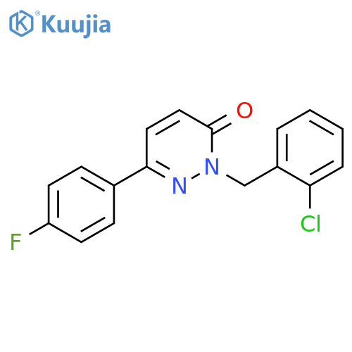 2-(2-chlorophenyl)methyl-6-(4-fluorophenyl)-2,3-dihydropyridazin-3-one structure