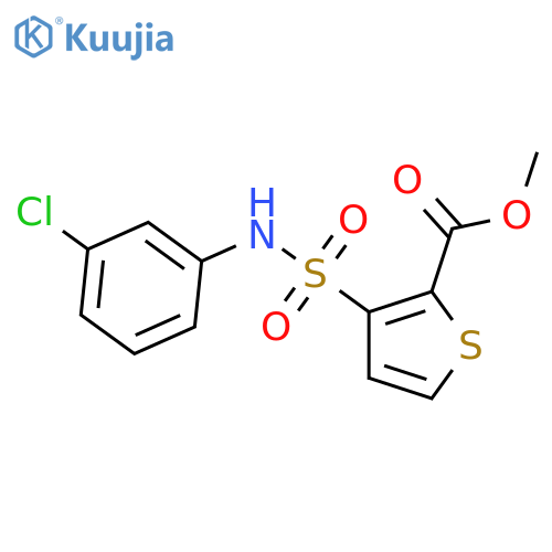 Methyl 3-[(3-chlorophenyl)sulfamoyl]thiophene-2-carboxylate structure