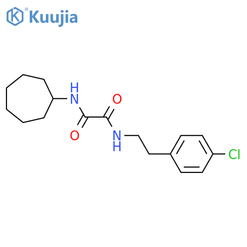 N-2-(4-chlorophenyl)ethyl-N'-cycloheptylethanediamide structure