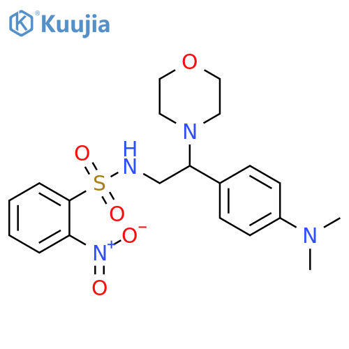 N-{2-4-(dimethylamino)phenyl-2-(morpholin-4-yl)ethyl}-2-nitrobenzene-1-sulfonamide structure