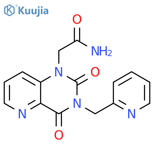 2-{2,4-dioxo-3-(pyridin-2-yl)methyl-1H,2H,3H,4H-pyrido3,2-dpyrimidin-1-yl}acetamide structure