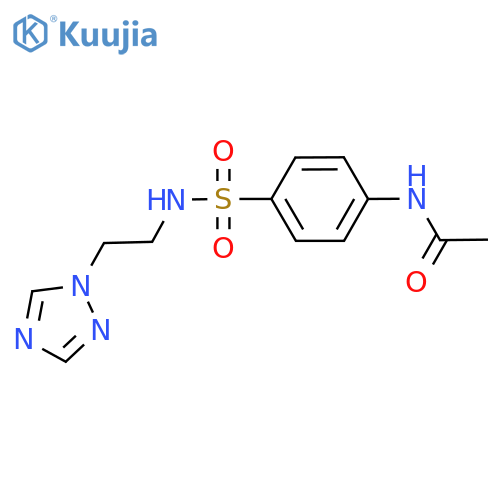 N-(4-{2-(1H-1,2,4-triazol-1-yl)ethylsulfamoyl}phenyl)acetamide structure