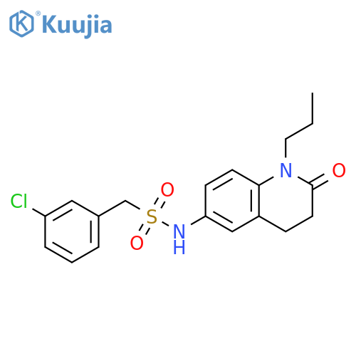 1-(3-chlorophenyl)-N-(2-oxo-1-propyl-1,2,3,4-tetrahydroquinolin-6-yl)methanesulfonamide structure