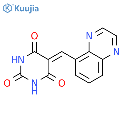 5-(quinoxalin-5-yl)methylidene-1,3-diazinane-2,4,6-trione structure