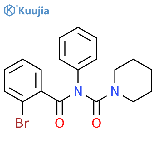 N-(2-bromobenzoyl)-N-phenylpiperidine-1-carboxamide structure
