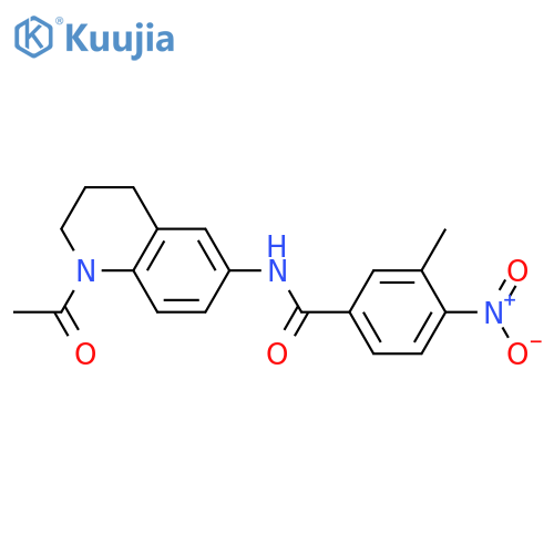 N-(1-acetyl-1,2,3,4-tetrahydroquinolin-6-yl)-3-methyl-4-nitrobenzamide structure