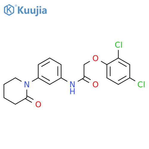 2-(2,4-dichlorophenoxy)-N-3-(2-oxopiperidin-1-yl)phenylacetamide structure