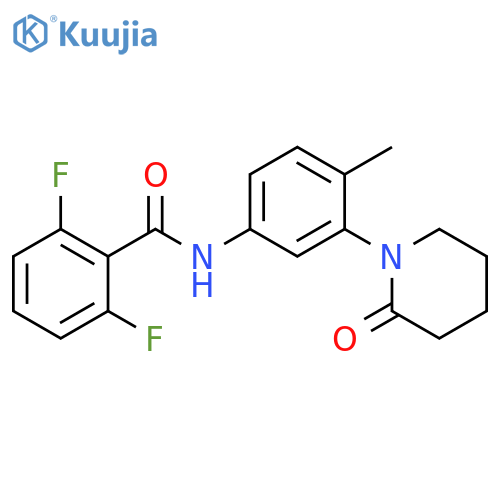 2,6-difluoro-N-4-methyl-3-(2-oxopiperidin-1-yl)phenylbenzamide structure