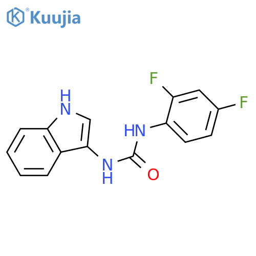 1-(2,4-difluorophenyl)-3-(1H-indol-3-yl)urea structure