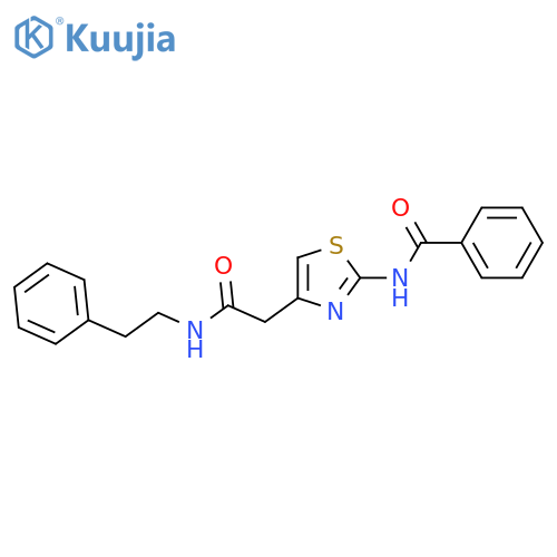 N-(4-{(2-phenylethyl)carbamoylmethyl}-1,3-thiazol-2-yl)benzamide structure