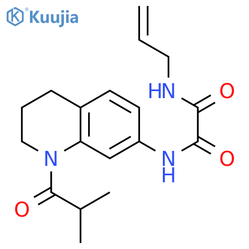 N'-1-(2-methylpropanoyl)-1,2,3,4-tetrahydroquinolin-7-yl-N-(prop-2-en-1-yl)ethanediamide structure