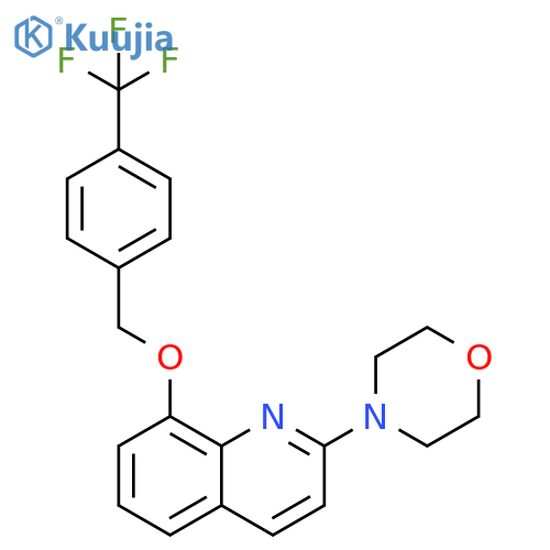 2-(morpholin-4-yl)-8-{4-(trifluoromethyl)phenylmethoxy}quinoline structure