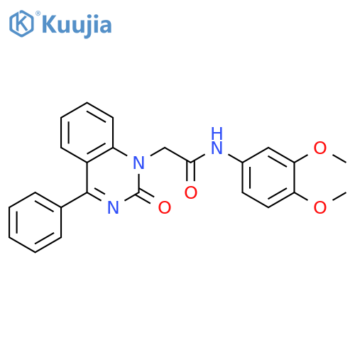 N-(3,4-dimethoxyphenyl)-2-(2-oxo-4-phenyl-1,2-dihydroquinazolin-1-yl)acetamide structure