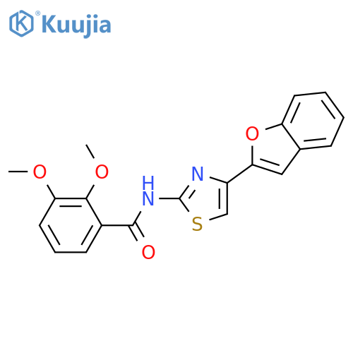 N-4-(1-benzofuran-2-yl)-1,3-thiazol-2-yl-2,3-dimethoxybenzamide structure