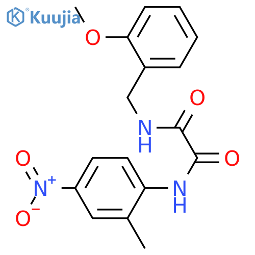 N'-(2-methoxyphenyl)methyl-N-(2-methyl-4-nitrophenyl)ethanediamide structure