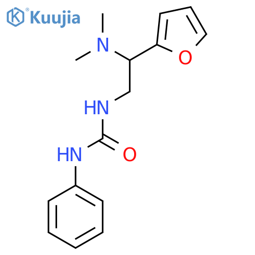 3-2-(dimethylamino)-2-(furan-2-yl)ethyl-1-phenylurea structure