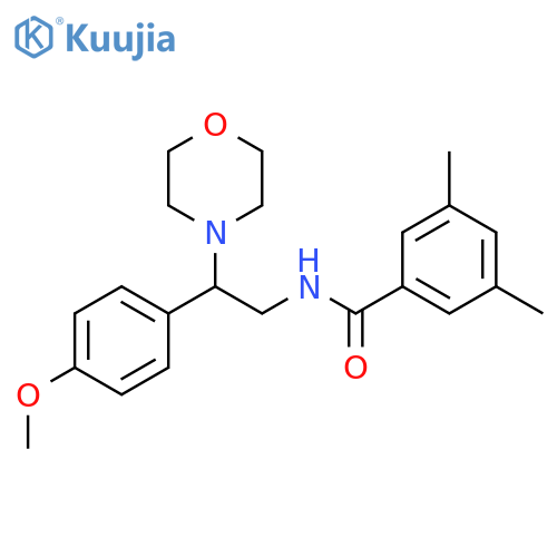N-2-(4-methoxyphenyl)-2-(morpholin-4-yl)ethyl-3,5-dimethylbenzamide structure