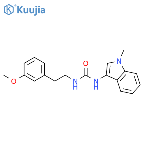 1-2-(3-methoxyphenyl)ethyl-3-(1-methyl-1H-indol-3-yl)urea structure