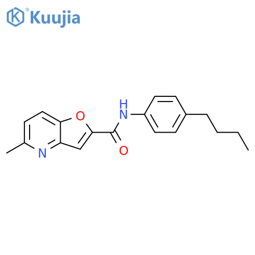 N-(4-butylphenyl)-5-methylfuro3,2-bpyridine-2-carboxamide structure