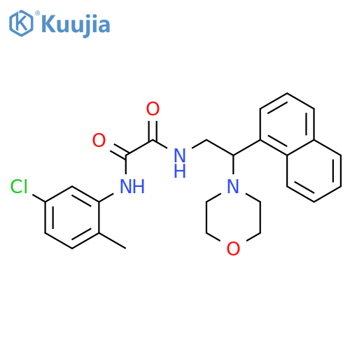 N-(5-chloro-2-methylphenyl)-N'-2-(morpholin-4-yl)-2-(naphthalen-1-yl)ethylethanediamide structure