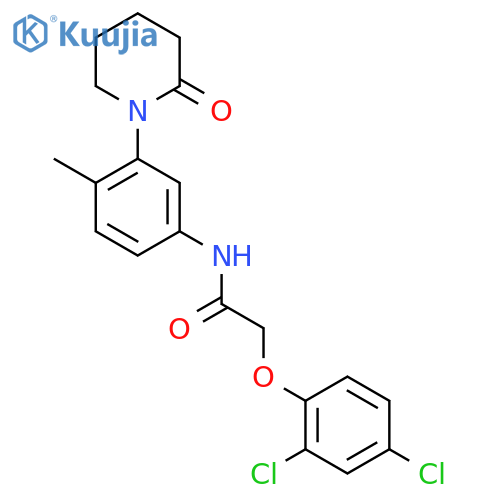 2-(2,4-dichlorophenoxy)-N-4-methyl-3-(2-oxopiperidin-1-yl)phenylacetamide structure