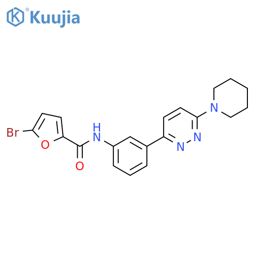 5-bromo-N-{3-6-(piperidin-1-yl)pyridazin-3-ylphenyl}furan-2-carboxamide structure