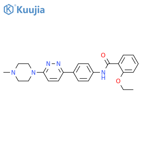2-ethoxy-N-{4-6-(4-methylpiperazin-1-yl)pyridazin-3-ylphenyl}benzamide structure