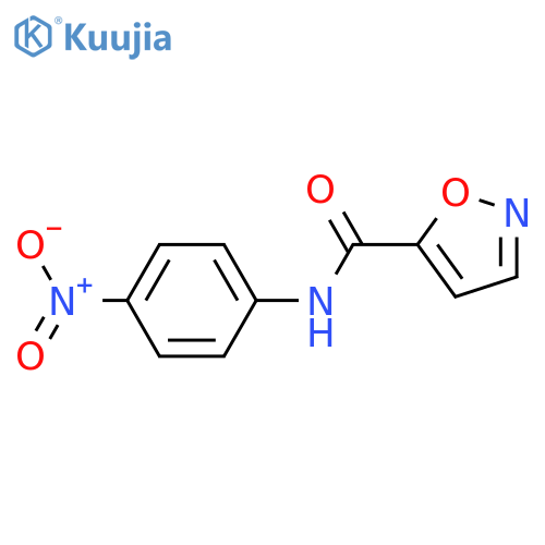 N-(4-nitrophenyl)-1,2-oxazole-5-carboxamide structure