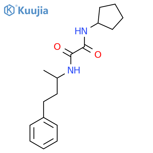 N-cyclopentyl-N'-(4-phenylbutan-2-yl)ethanediamide structure