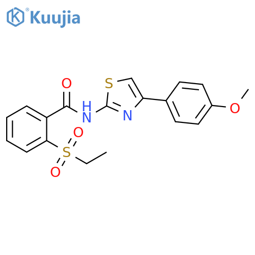2-(ethanesulfonyl)-N-4-(4-methoxyphenyl)-1,3-thiazol-2-ylbenzamide structure