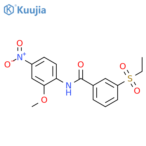 3-(ethanesulfonyl)-N-(2-methoxy-4-nitrophenyl)benzamide structure