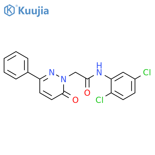 N-(2,5-dichlorophenyl)-2-(6-oxo-3-phenyl-1,6-dihydropyridazin-1-yl)acetamide structure