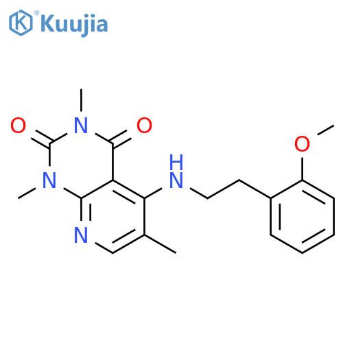 5-{2-(2-methoxyphenyl)ethylamino}-1,3,6-trimethyl-1H,2H,3H,4H-pyrido2,3-dpyrimidine-2,4-dione structure