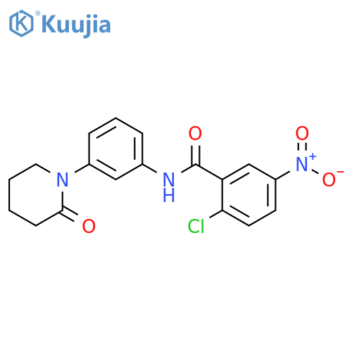 2-chloro-5-nitro-N-3-(2-oxopiperidin-1-yl)phenylbenzamide structure