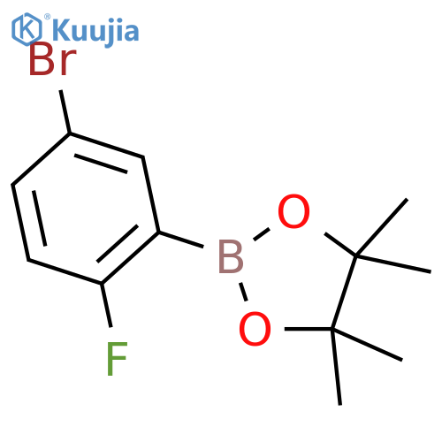 5-Bromo-2-fluorophenylboronic acid, pinacol ester structure