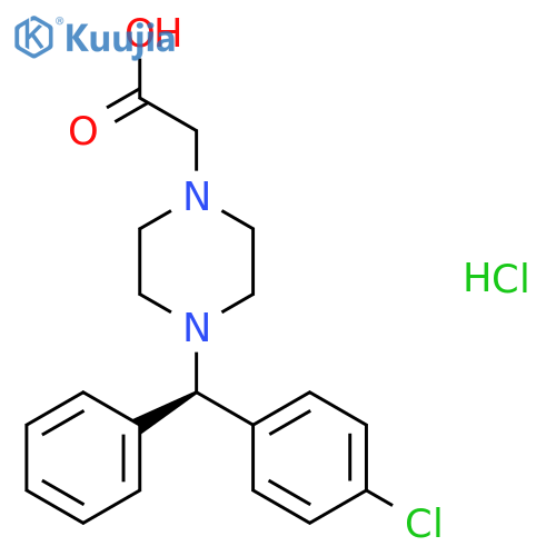 (R)-De(carboxymethoxy) Cetirizine Acetic Acid Hydrochloride structure