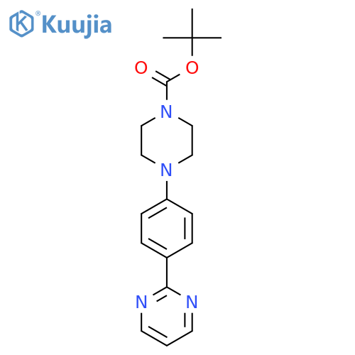 tert-Butyl 4-(4-(pyrimidin-2-yl)phenyl)piperazine-1-carboxylate structure