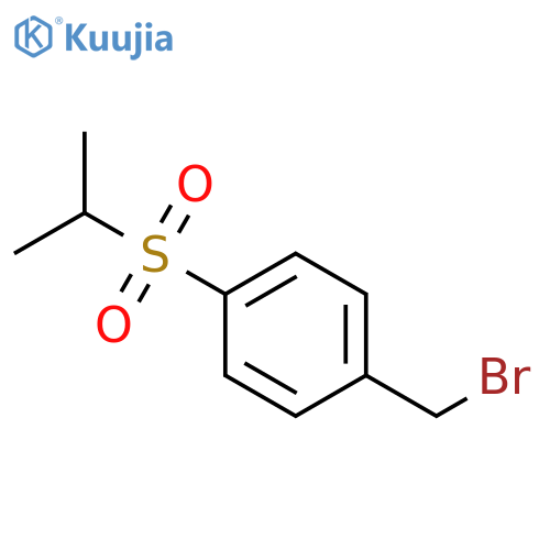 1-(bromomethyl)-4-(propane-2-sulfonyl)benzene structure