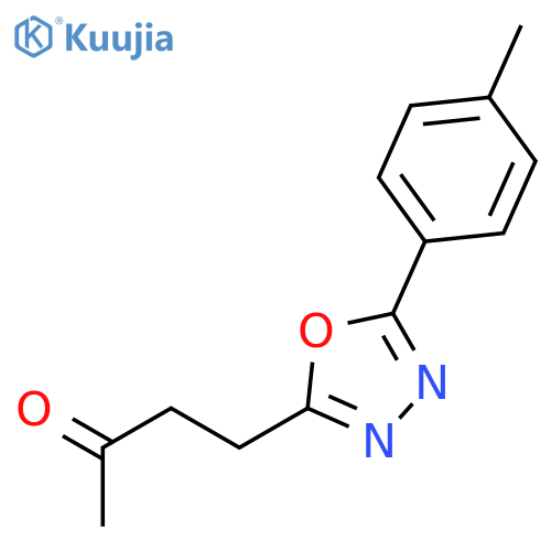 2-Butanone, 4-[5-(4-methylphenyl)-1,3,4-oxadiazol-2-yl]- structure