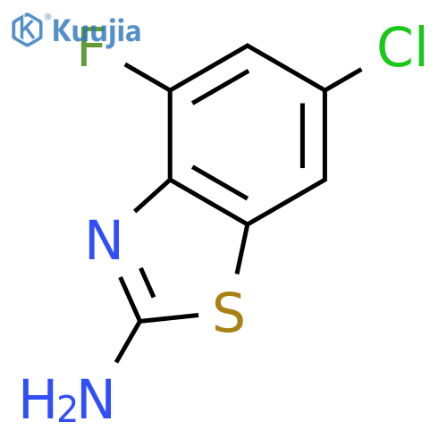 6-chloro-4-fluoro-1,3-benzothiazol-2-amine structure