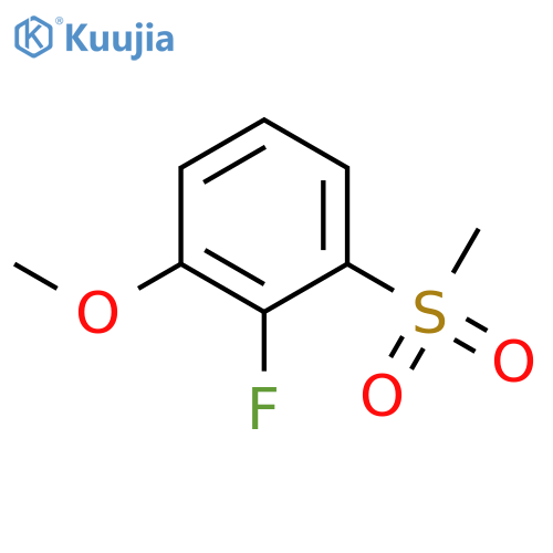 2-Fluoro-1-methoxy-3-(methylsulfonyl)benzene structure