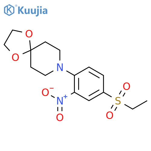 8-[4-(Ethylsulfonyl)-2-nitrophenyl]-1,4-dioxa-8-azaspiro[4.5]decane structure