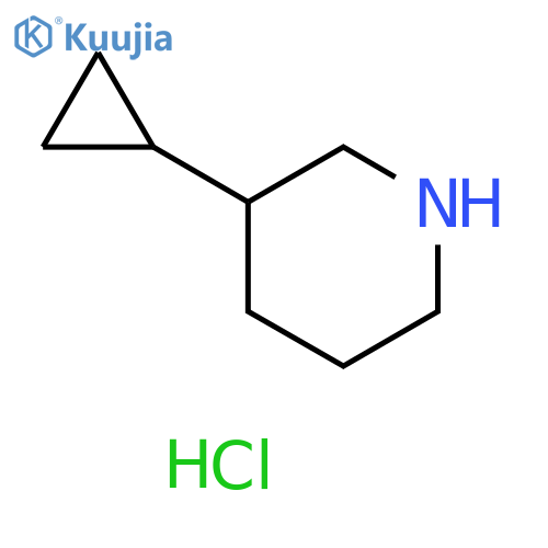 3-cyclopropylpiperidine;hydrochloride structure