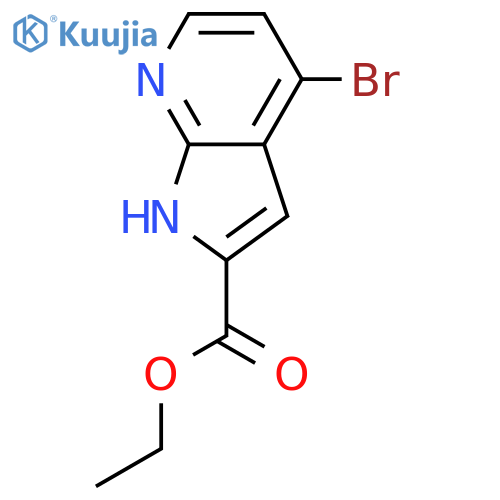 Ethyl 4-bromo-1H-pyrrolo[2,3-b]pyridine-2-carboxylate structure