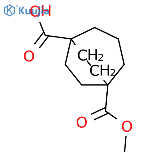 5-methoxycarbonylbicyclo[3.2.2]nonane-1-carboxylic acid structure