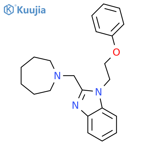 2-(azepan-1-yl)methyl-1-(2-phenoxyethyl)-1H-1,3-benzodiazole structure
